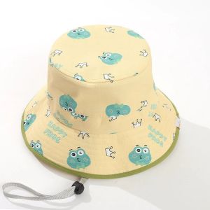 หมวกกันแดดเด็ก ลายการ์ตูนน่ารัก บักเก็ตกันยูวี ใส่สบาย ระบายอากาศดี ปรับสายได้ เหมาะสำหรับเด็กเล็ก–เด็กโต