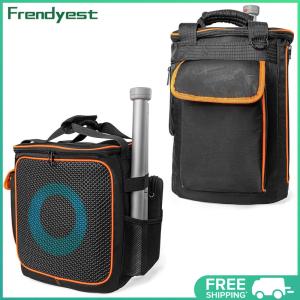 Speaker Carry Case for JBL Partybox Encore2 Essential Detachable Adjustable Strap Portable BT Speaker Holder Bag for Microphones Charger Cable and Accessories
