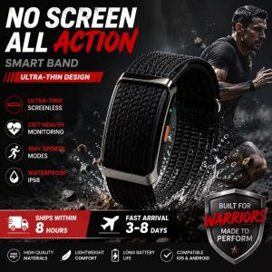 New Screenless Smart Band Men Women 24 Hours All Day Heart Rate Blood Preasure Monitoring No Screen Band Waterproof 100Mode Ht22