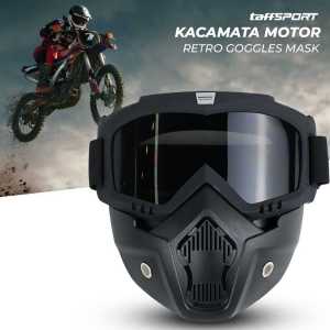 COD TaffSPORT BOLLFO Kacamata Goggles Mask Motor Retro Windproof - MT-04 / kacamata multiguna motor cross clasic berkualitas terbaik rekomended terbaru bahan kokoh kuat elegan tren jaman now buat touring moge pespa klasik motocross viral safety paling top