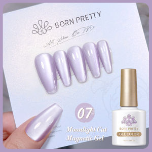 BORN PRETTY 10ml Moonlight Cat Eye Gel Nail Polish White Red Spar Snowlight Glitter Effect Reflective Soak Off UV Nail Art