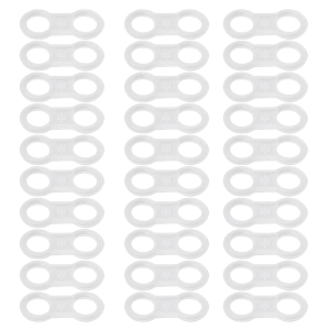 Soft Baits 30Pcs Silicone Rings Rings Fishing Gear 4.5mm / 6.3mm Protections Rings for Wacky Rigs Senko