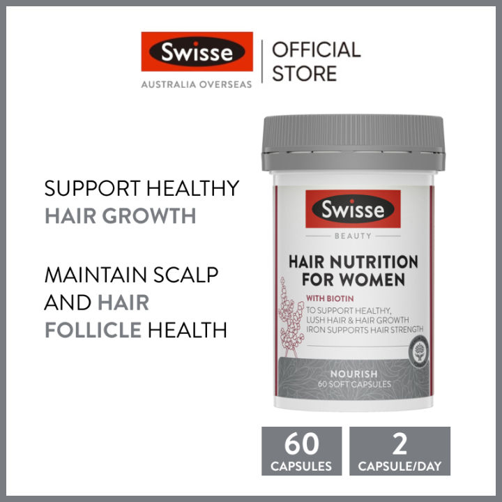 Swisse Ultiboost Hair Nutrition For Women 60 Capsules (EXP05 2026) Lazada PH