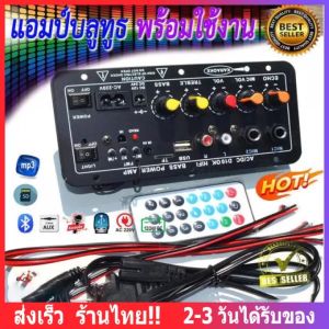 [ส่งจากกรุงเทพ]สองบรรทัด แอมป์บลูทูธ แอมป์จิ๋ว เครื่องขยายเสียง 900w 2ch บลูทูธ usb ฟังชั้นครบ โมแรงๆ 12/24/220V บอร์ดแอ