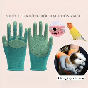 Găng tay bắt chuột lang chim vẹt và làm vườn cho trẻ em gồm 2 chiếc trái phải (mẫu mới) - Love Pets Shop