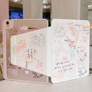【24H Ship】2025 NEW Cute iPad Case For iPad Case 360 Rotate Cartoon For  Pro11 10.2 Air4/5  7/8th Gen