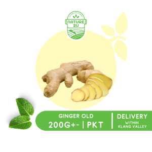 Nature2U Fresh Vegetable - Old Ginger / Halia Tua/ 老姜 (200G+- | PKT)