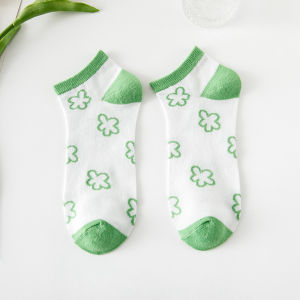 KS112 Kaos Kaki Motif Fashion Kaos Kaki Pendek Ankle Semata Kaki