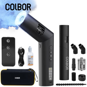 COLBOR CineFlare CF5 Fog Machine HandHeld Bendable Fog Machine with RGB Lights Wireless Remote Control For Film Studio Video Film Stage Effects