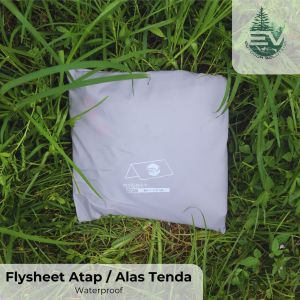 Flysheet 3x4/ Flysheet 3x3/ Flysheet 2x3 Tenda Flysheet Waterproof Penutup Tenda Pelapis Tenda