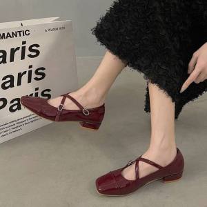 French Mary Jane shoes with gentle temperament and ballet small leather shoes