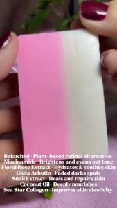 Heera Skin Hera Soap Bakuchiol Face and Body Soap 80g Brightening Anti Aging Collagen Niacinamide