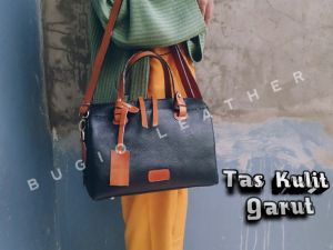 [SIZE M] Bion Leather BN057 rachel satchel garutan Tas Kulit Wanita Papirut Kulit Sapi Garut