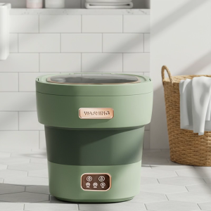 อัตโนมัติล้างเครื่องจักรกระเป๋าเดินทางแบบ12L พร้อมฟังก์ชันเปิดแห้งทำความสะอาดลดเสียงรบกวนเหมาะสำหรับชุดชั้นในและถุงเท้า