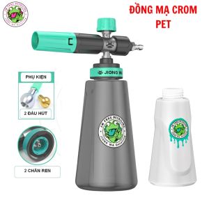 Bình Tạo Bọt Tuyết Rửa Xe Jiong Wa Đầu Inox Thiết Kế 2 Trong 1 Đóng Mở Nhanh Nhanh Tiện Lợi