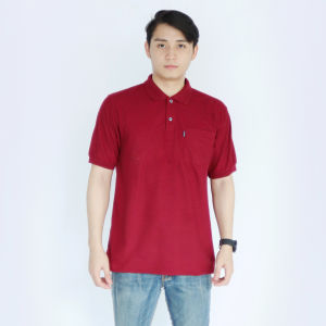 Noveli wear - Kaos Pique Kerah Pria Polos Saku | Kaos Polo Shirt Seragam Polos Lengan Pendek