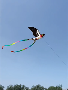 Dynamic Kites 3D Fishing Rod Line Kites Small Kites Easy Flying Toy Long Tail Kites Popular Beach Activity Parent-Kids Favor