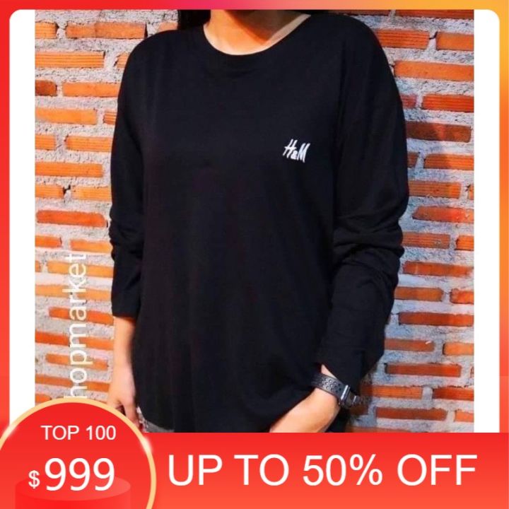 Vxhเสื้ออินเทรนผู้หญิง เสื้อรัดรูป เสื้อคอกลมแขนยาวH&M.ใส่ได้ทั้ง ...