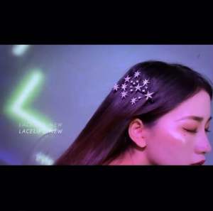 (Ready Stock) Korean Style Star Tree Branch Rhinestone Side Clip 韩版星星树杈水钻边夹