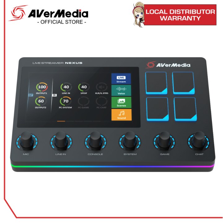 AVerMedia LIVE STREAMER NEXUS　AX310 AVerMedia Live Streamer NEXUS | AX310 - Creator's Control Deck