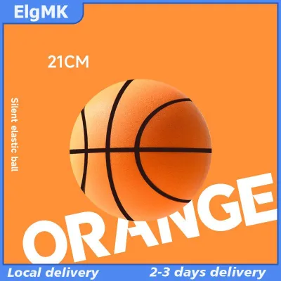 ElgMK 18 21 24cm Bouncing Mute Ball Indoor Silent Basketball With Hoop High-Resilience Lightweight Mini Basketball Kids Gifts