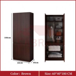 SABRAN Simple Large Wardrobe Bedroom Storage Cabinet Wardrobe With Drawers