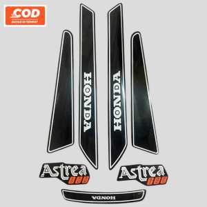Striping Stiker honda astrea 800 hitam biru Fullset