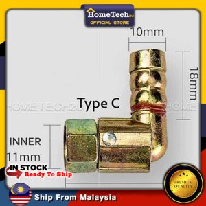 Universal Gas Stove Hob Inlet Joint Hose Connection L Shape Elbow Gas Stove Spare Parts Penyambung gas paip dapur