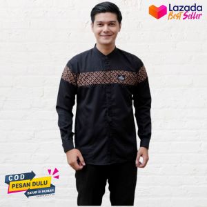 baju koko dewasa terbaru 2023 mewah-baju koko lengan panjang-baju muslim pria elegan-baju batik pria terbaru 2023