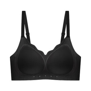 Traceless Liquid Foundation Underwear For Women With Invisible Small Chest Gathered Clothes Without Transparent Summer Thin Bra Without Steel Ring 无痕粉底液内衣