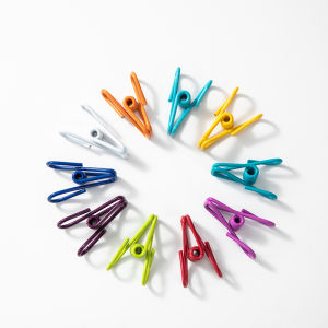 10Pcs Multifunctional Candy Color Non-slip Clothes Towel Drying Clip Holder Household Food Clip
