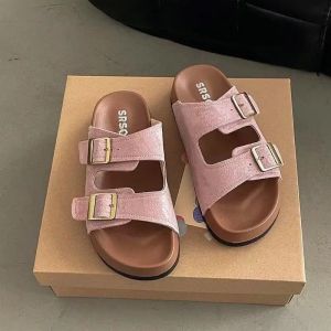 Free Shipping New WomenS Thick-Soled Sandals Stylish And Comfortable For Summer Wear With A High-End Look And Added Height Perfect For The Beach