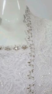 Atasan Kebaya Akad Nikah Kutu Baru Full Payet & Longtorso