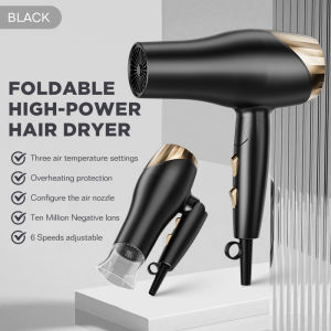 Dreepor Hot/Cold Hair Dryer Blower Super Professional Low Noise Design 1500 Travel Blower Pet Hair Dryer Foldable