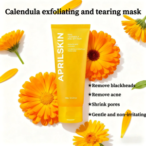 [SG Local Stock] APRILSKIN calendula tearing mask（100g ）mild exfoliating acne blackhead grease