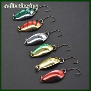 Aolie Single Hook Scoop-Shaped Rotating Spinner Sequins Fishing Lure Fishing Tackle For Bass Perch Artificial Hook