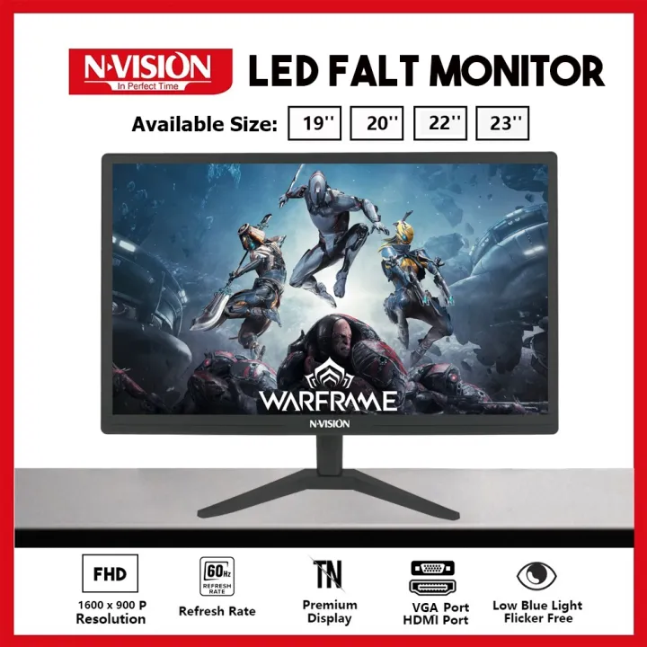 Nvision 19‘’/ 20''/22''/23'' Inch Led Monitor HD 720P 60Hz Computer ...