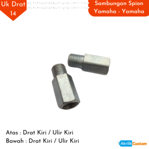 Peninggi Spion Yamaha Sambungan Spion Yamaha Adaptor Spion Yamaha BAGIAN KANAN ulir Terbalik harga satuan