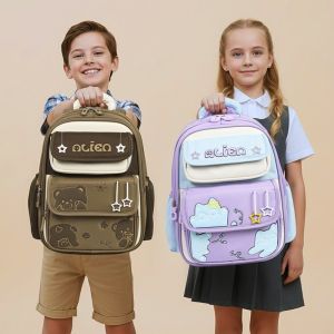 UNIITY Large Capacity Students Backpack Alleviate Burden Water-resistant Kids Bookbag Cartoon Widen Straps Children School Bag for Boys  Girls