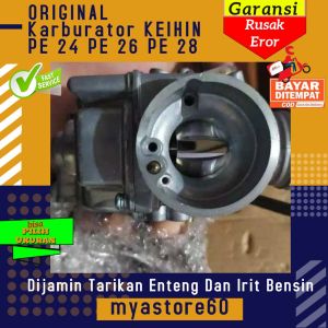 [ORIGINAL] Karburator Karbu KEIHIN PE 24 PE 26 PE 28 Kalbulator Karbu Carburator Carbu Pe24 Pe26 Pe28 Karbulator Universal Semua Sparepart Motor Karbo Pe 28 Pe 24 Pe 26