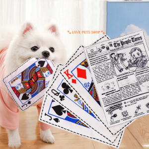 Đồ chơi lá bài giấy báo phát âm thanh cho chó mèo (mẫu mới) - Love pets shop