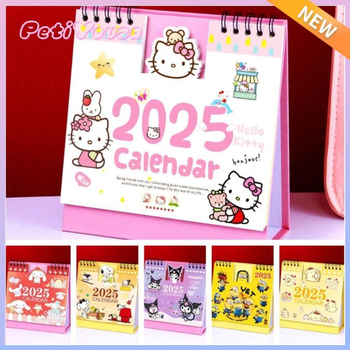 Petiyouza 2025 gifts snoopy cartoon calendar kuromi hello kitty