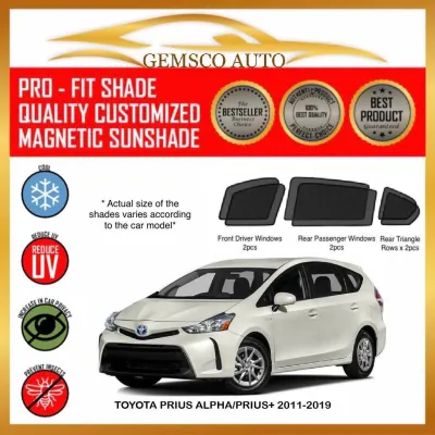 Toyota Prius Alpha / prius plus ( 6 / 7pcs ) Car Magnetic Sunshade / Boot Tray/ Rear windscreen Sunshade