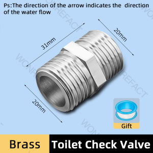 วาล์วหยุดท่อน้ำห้องน้ำป้องกันการกลับมาของน้ำย้อนกลับเช็ควาล์วทางเดียวทำจากทองแดงเช็ควาล์ว