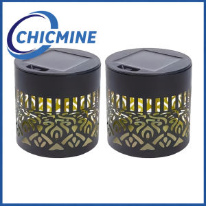 Chicmine 2pcs / 4pcs ánh sáng tường năng lượng mặt trời 7 màu sắc thay đổi kim loại hàng rào đèn với chiếu ngoài trời không thấm nước vườn ánh sáng cho sân sân hiên trang trí cột