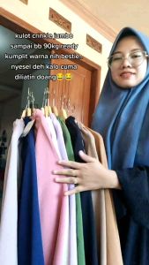 Kulot crinkle airflow celana kulot serut jumbo