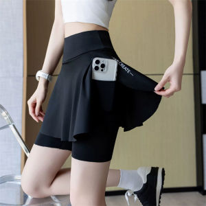 กระโปรงกีฬาขาสั้น กระโปรงโยคะ กางเกงกีฬากระโปรงแฟชั่นฤดูร้อน ป้องกันการสัมผัส เหมาะสำหรับสวมใส่ขณะปั่นจักรยานและเล่นเทนนิส มีสามสีให้เลือก สินค้าเฉพาะจุด