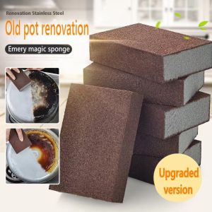 K. 1pcs rust removal sponge brush Emery Melamine Sponge Kitchen Nano Emery Remove stubborn rusty kitchenware