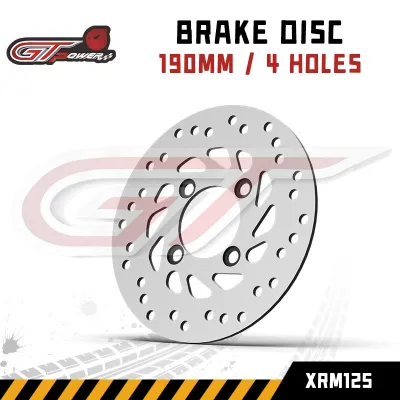 BRAKE DISC XRM125 TRINITY REAR / 190MM 4 HOLES XRM125 TRINITY / XRM125 FI / XRM125 DSX / SONIC