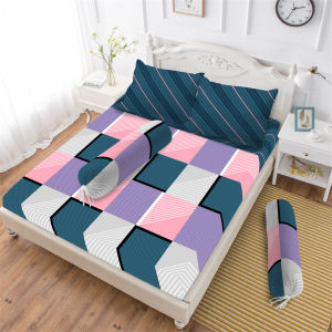 Vito - Sprei Fitted King 180x200 Bantal 2 Bantal 4 Queen 160x200 Single 120x200 Tinggi 20 Motif Minimalis Aesthetic